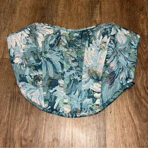 Tic Toc LA Floral Corset Bustier Top Y2K Festival Boho Size L